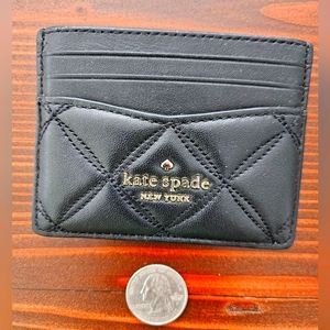 Black Kate Spade card holder